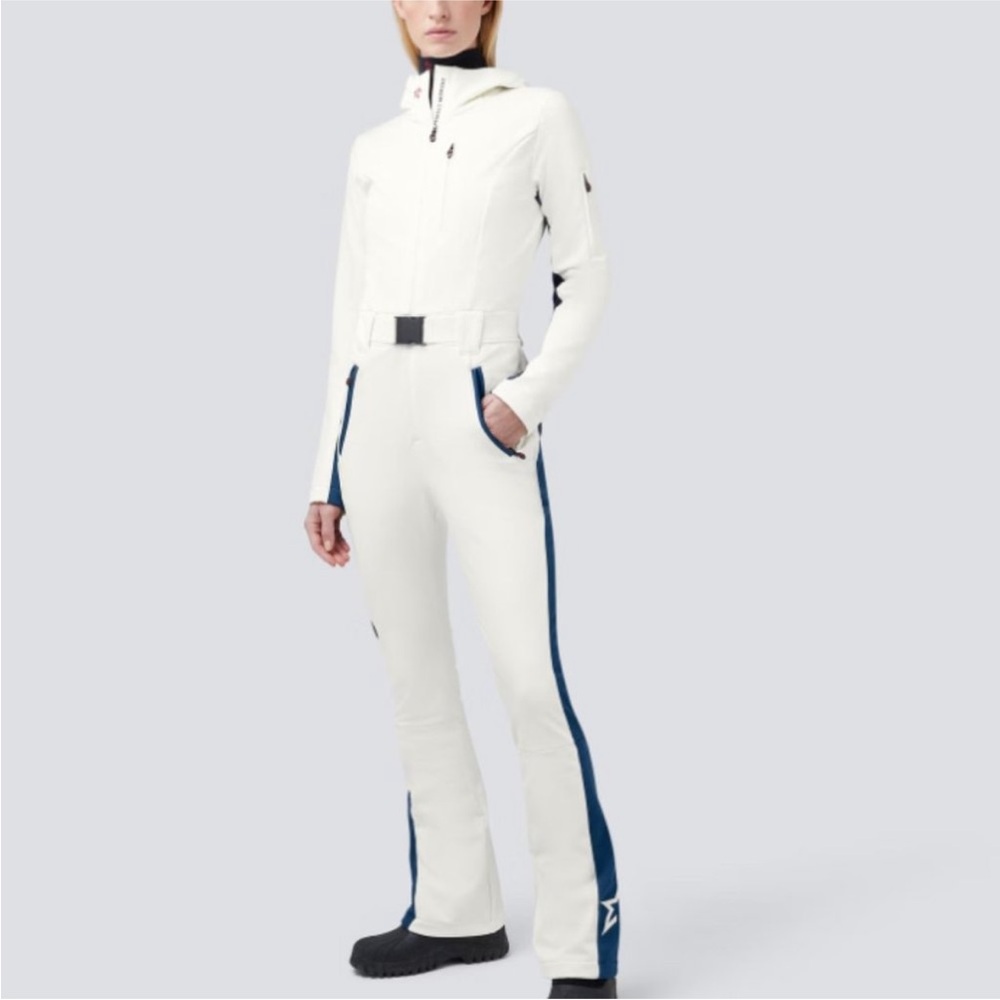 Perfect Moment White and Blue Jumpsuit